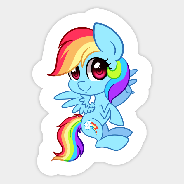 Rainbow Dash Sticker by Pinipy